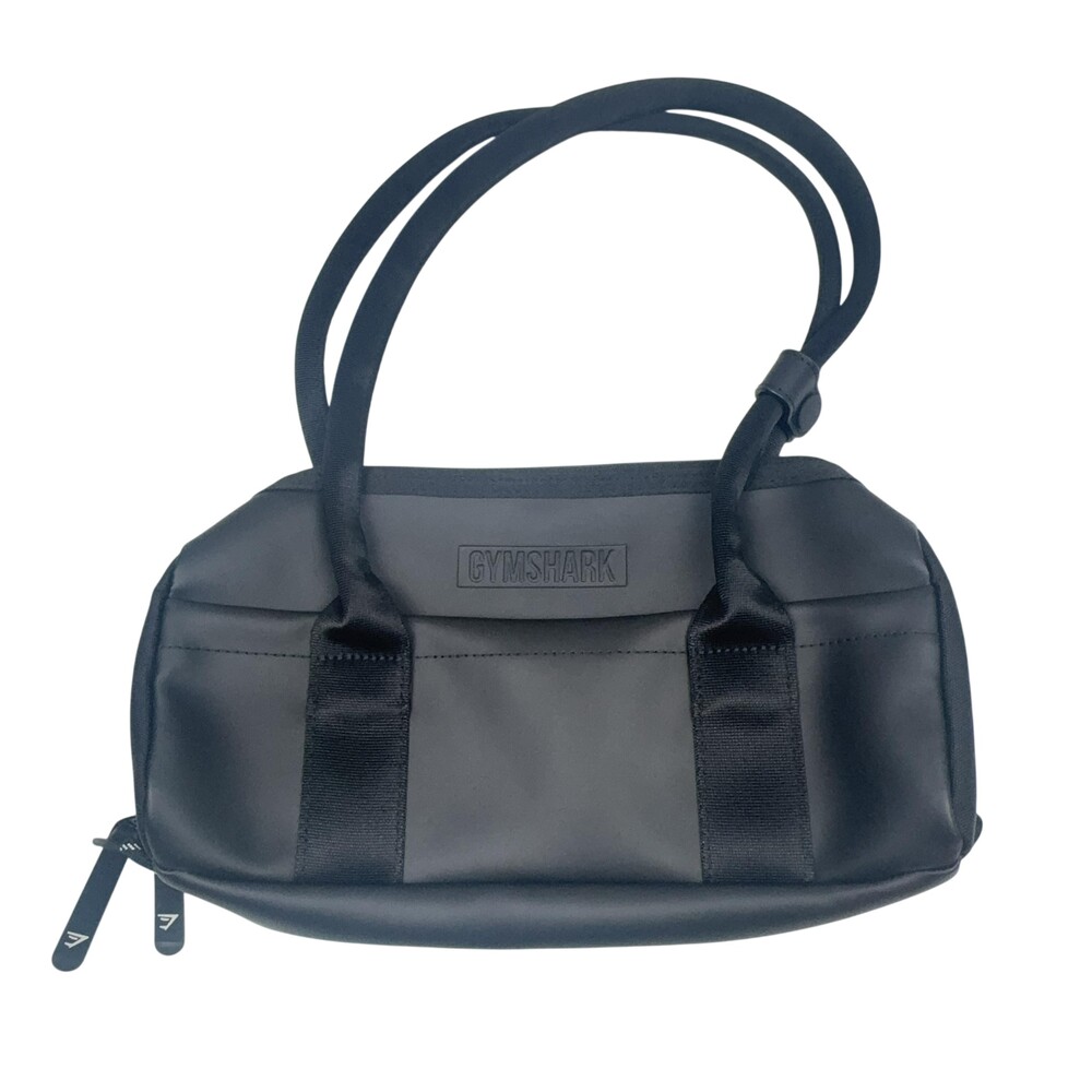 Gymshark Everyday Baguette Bag Womens Small Black Zip Pockets Sports